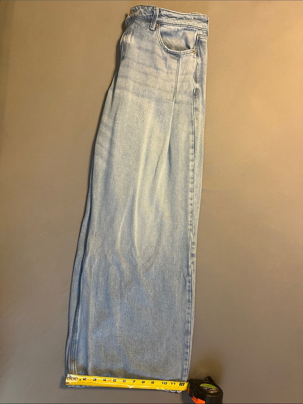 Lucky Brand Pleated Liquid Denim Palazzo - Picture 13 of 13